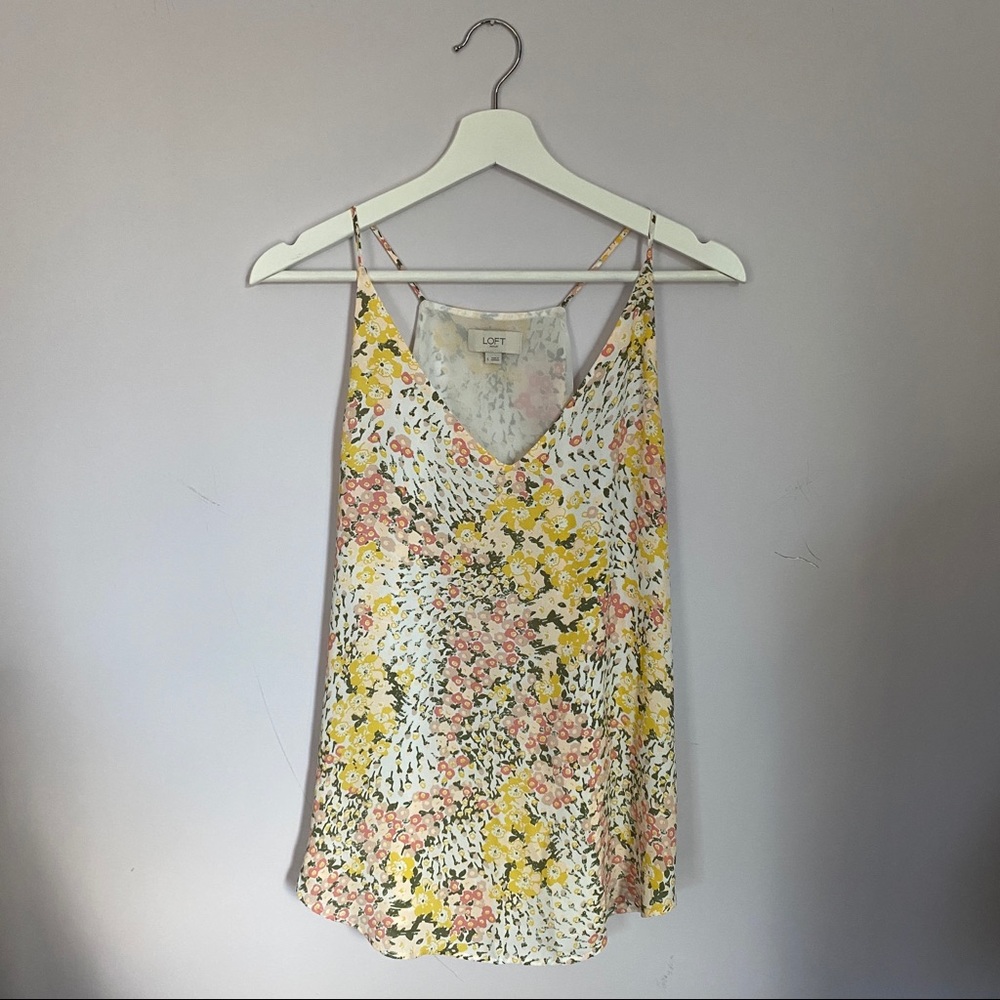Loft Sleeveless Floral Top